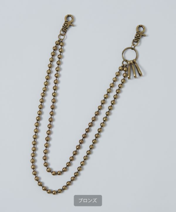 ブロンズ ウォレットチェーン H/Gロゴ付き ezcase_01370814ezcase