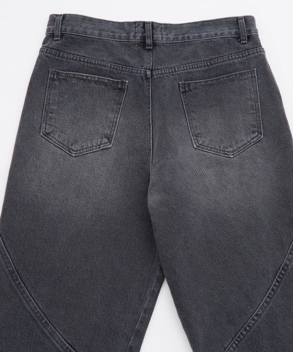 ステッチデザインデニムパンツ