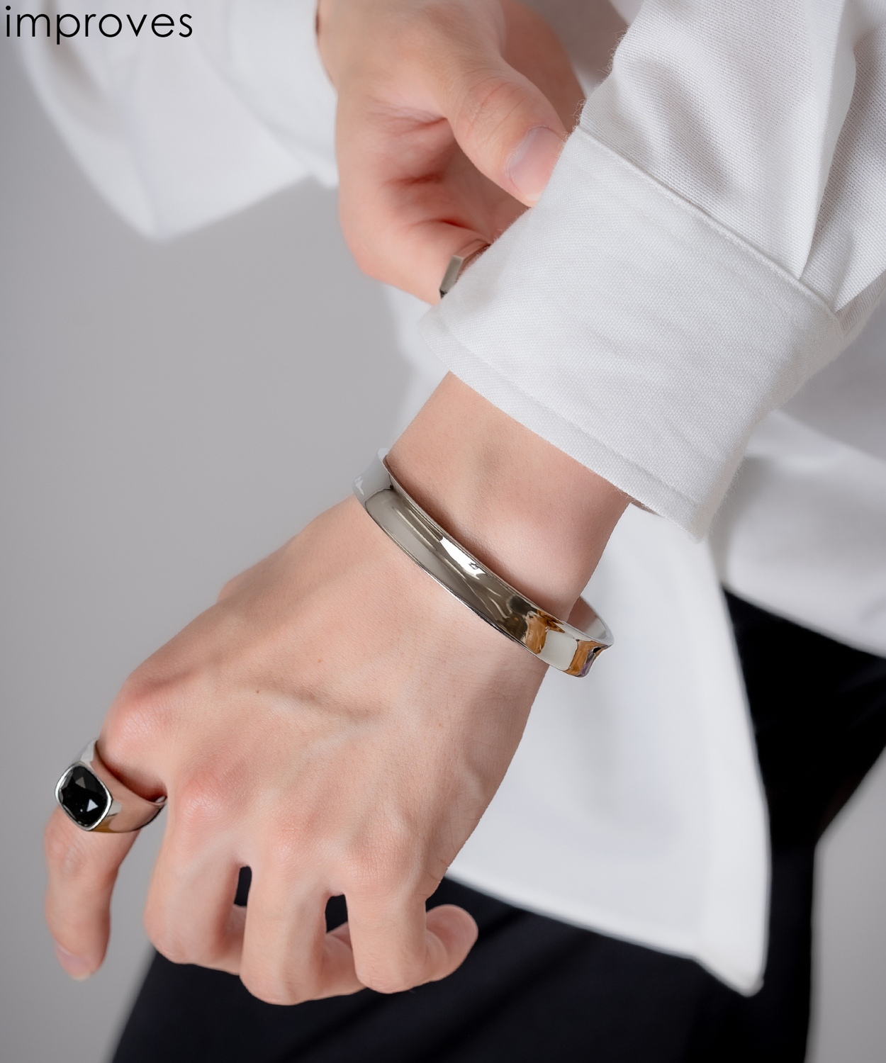 シルバー　オープンバングル オープンバングル