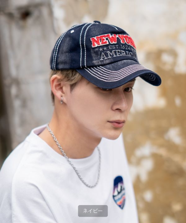 ヴィンテージ加工キャップ