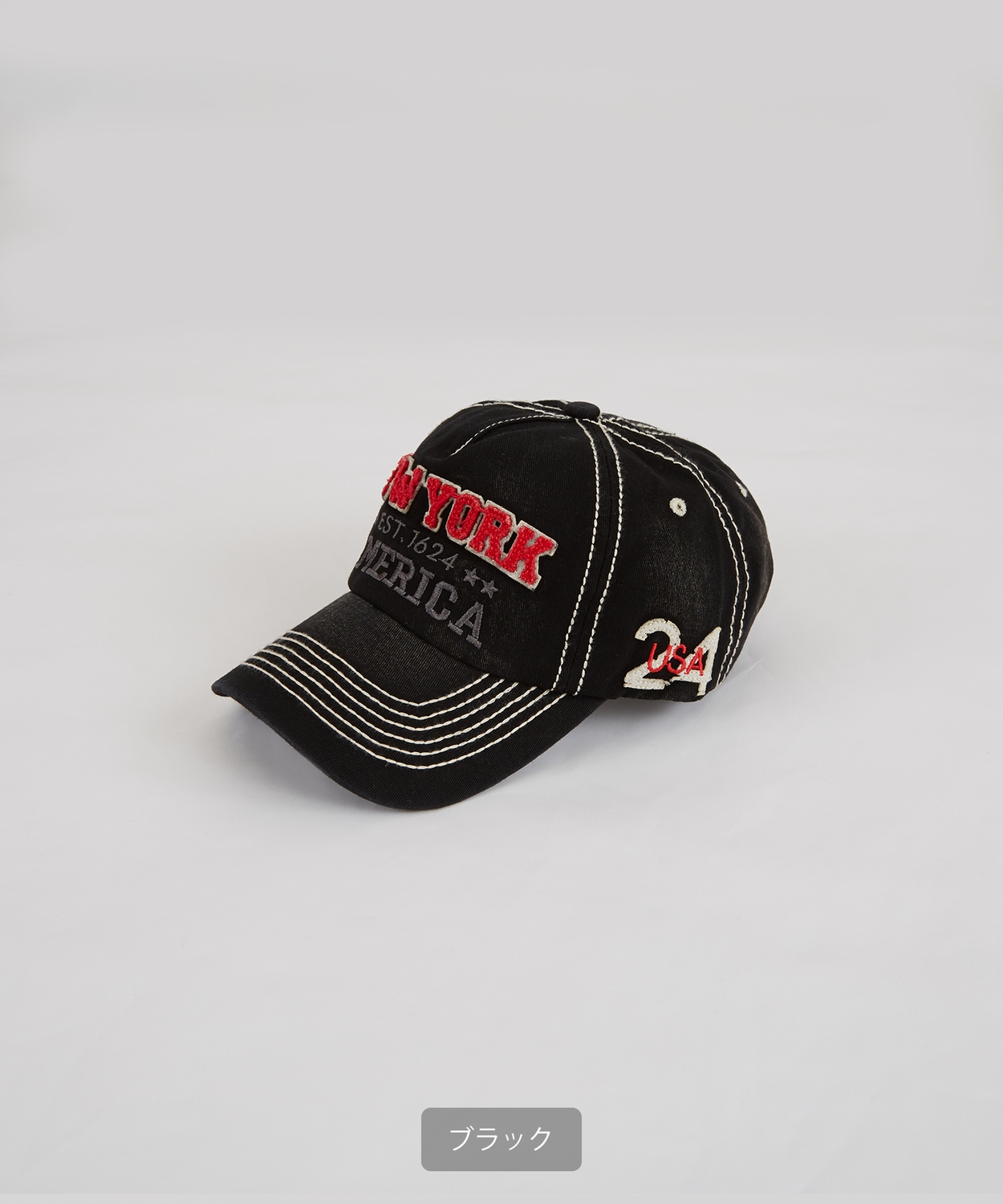 VALLAD キャップ　ヴィンテージ加工 ALL RUNS キャップ 帽子 ヴィンテージ加工キャップ ピグメント