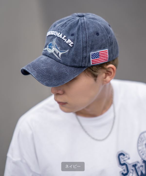 ヴィンテージ加工キャップ