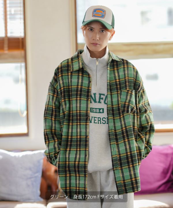 チェックシャツジャケット