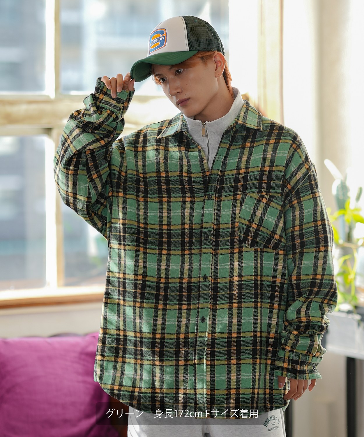 チェックシャツジャケット