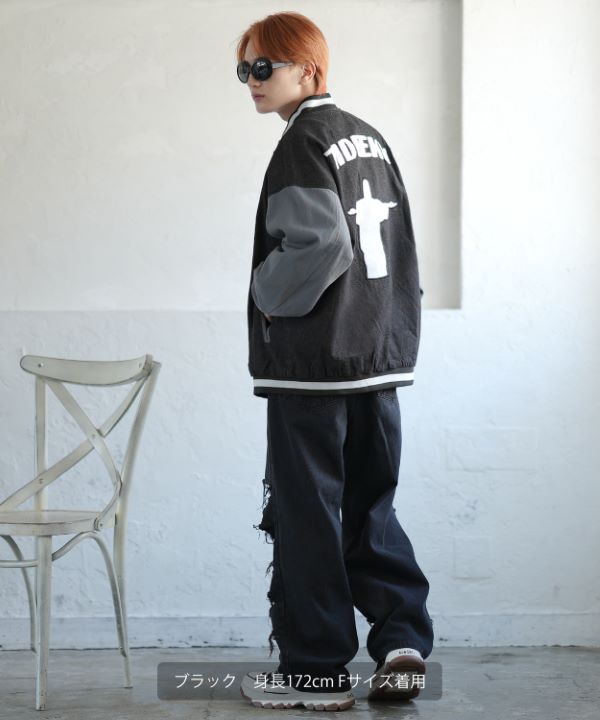 Casper John 　ハンティングデニムスタジャン Casper John ハンティングデニムスタジャン