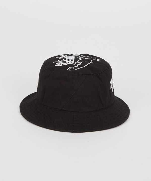 25SS】UNISEX NEW ERA UNSTRUCTURED WAACKYバケットハット ブラック