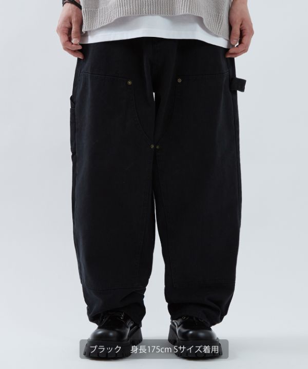 か*ど様 新品 TRADESMAN ダブルニーペインターパンツ 生成 ワークパン Painter Pants ペインターパンツ / TRADESMAN | PEPS