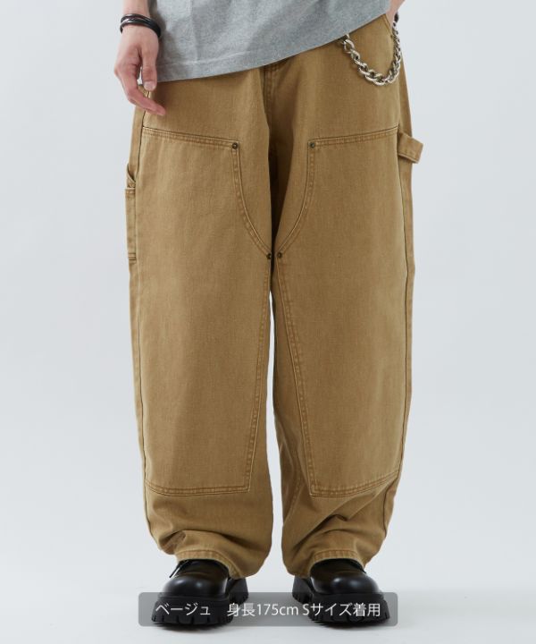 ダブルニーペインターパンツ