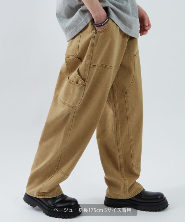 ダブルニーペインターパンツ