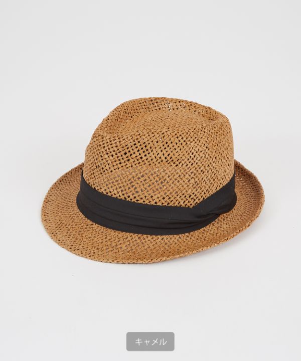 Schott ショット　ストローフェドーラハット フェザー付き　ダークブラウン STETSON／ステットソン／ONESTAR FARHAT | ショット(Schott