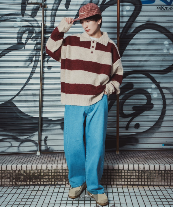 チェック柄キャップ