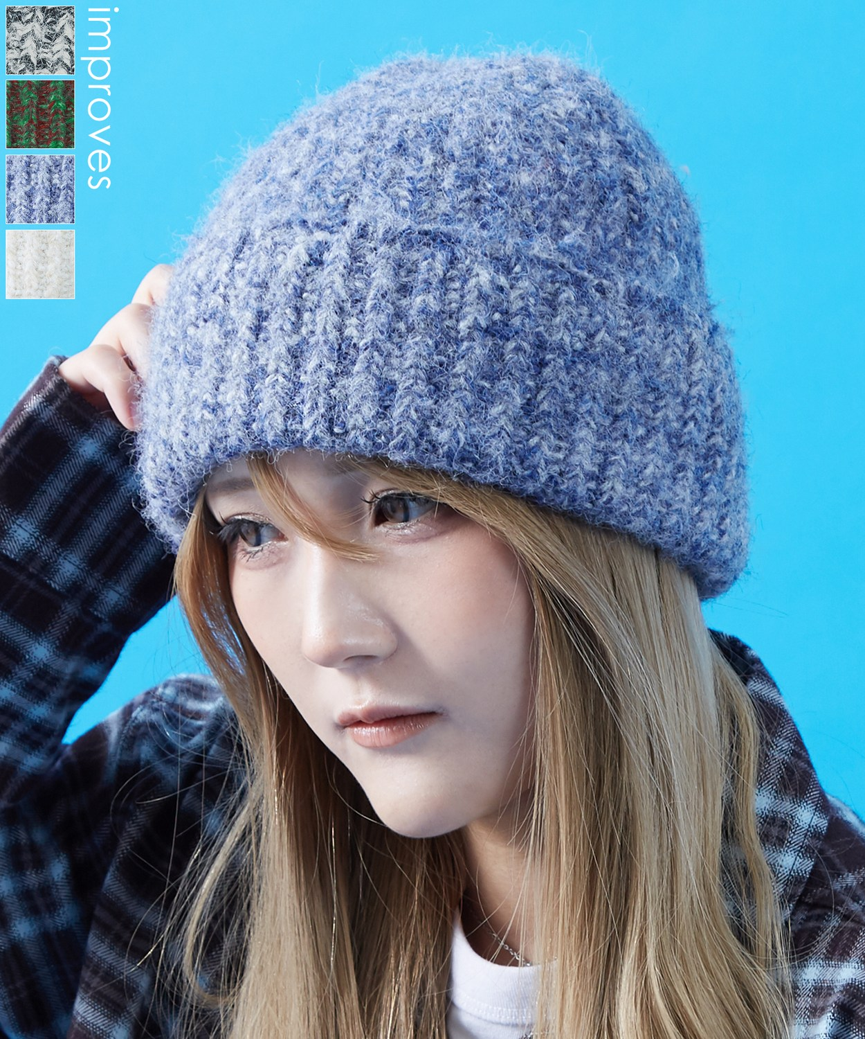 花冷え。新品未開封　完全完売品。　　ニットキャップ完売品 ミックスニットキャップ