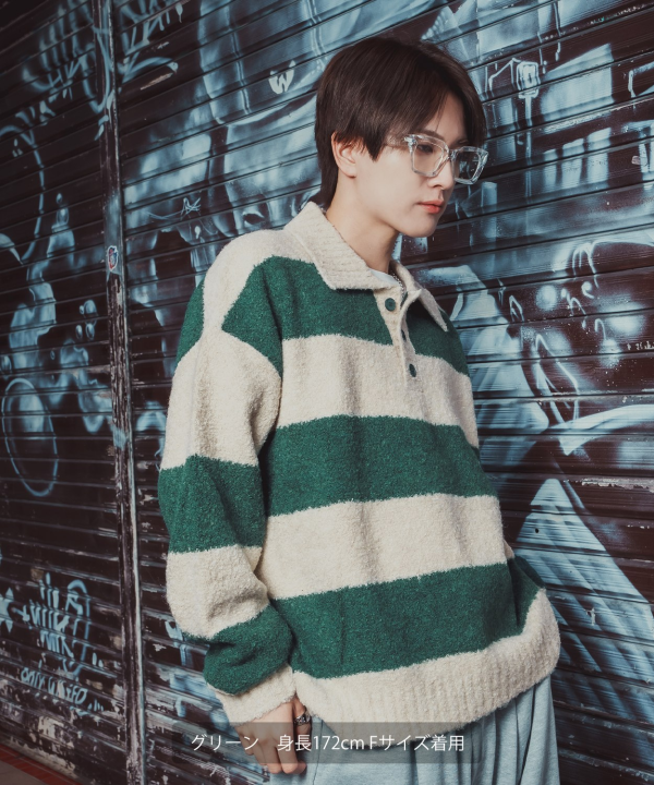 ラガーシャツセーター