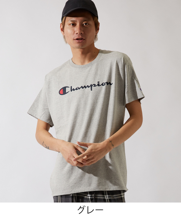 CHAMPION】半袖プリントTシャツ