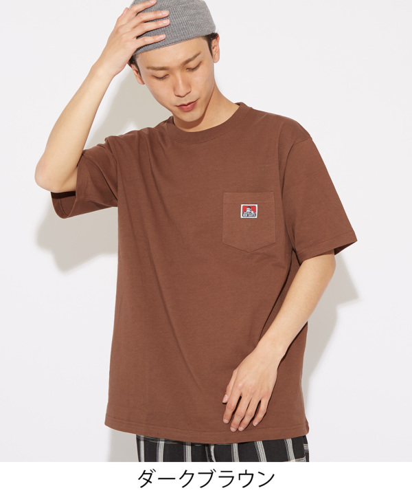 BEN DAVIS】ワンポイント半袖ポケットTシャツ