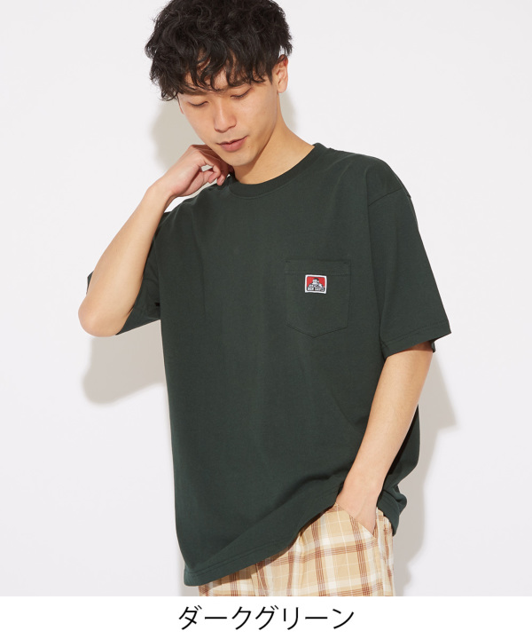 BEN DAVIS】ワンポイント半袖ポケットTシャツ