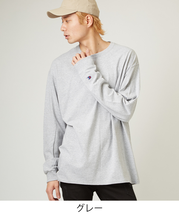 CHAMPION】長袖Tシャツ