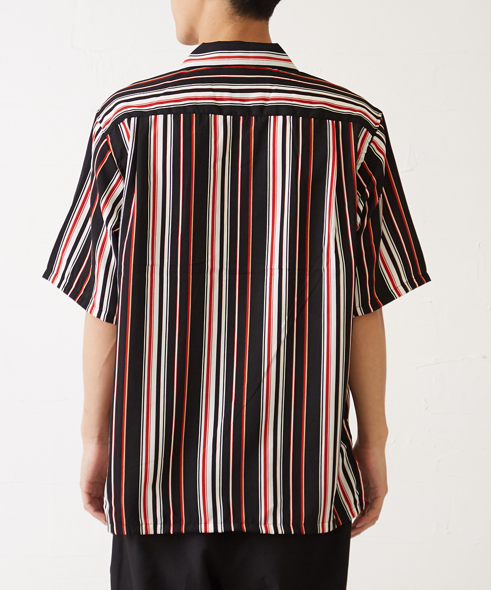 新品■22SS UNUSED 総柄 半袖オープンカラーシャツ 2 開襟シャツ