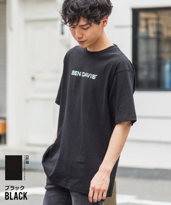 BEN DAVIS】半袖ロゴプリントTシャツ