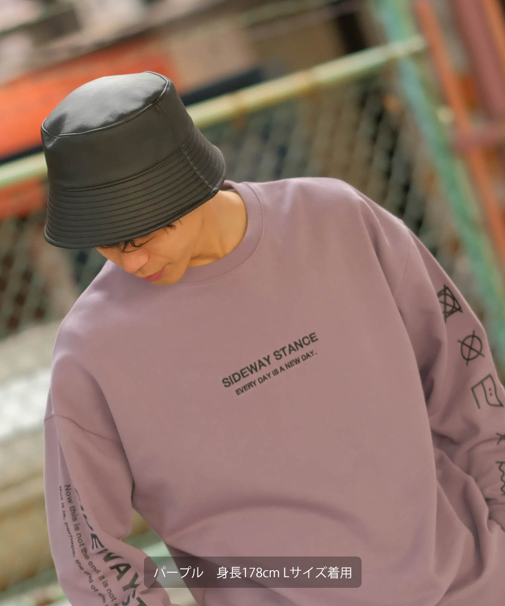 メンズ トレーナー Lサイズ SIDEWAY STANCE - Tシャツ