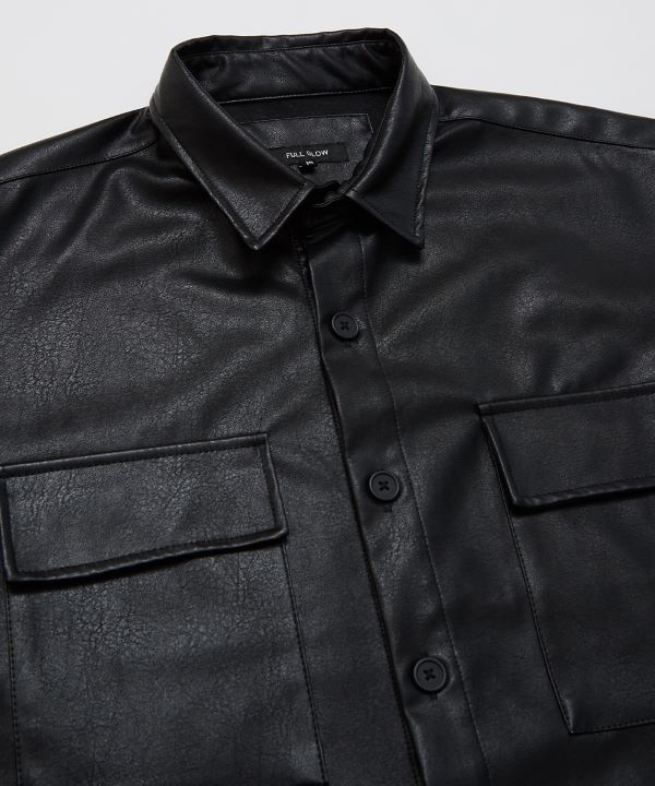 『美品』pelleq レザーシャツ レザーシャツ - REALDEAL