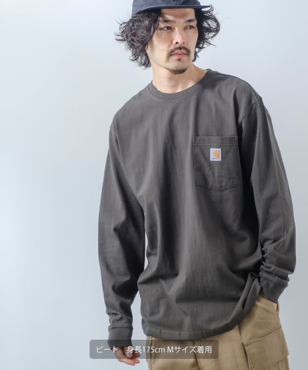 CARHARTT】長袖ポケットTシャツ