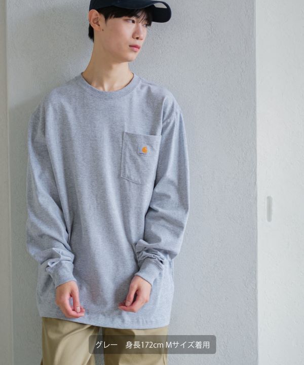 CARHARTT】長袖ポケットTシャツ