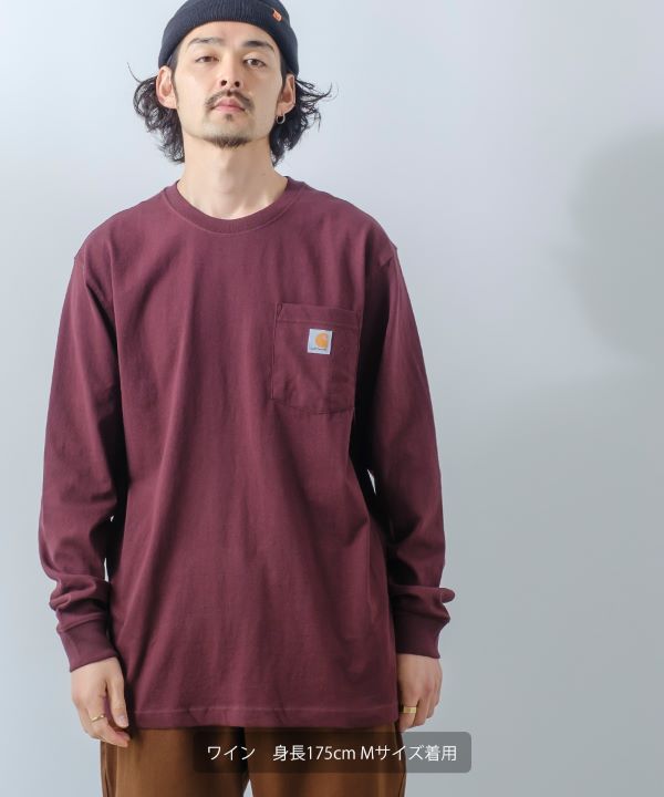 CARHARTT】長袖ポケットTシャツ