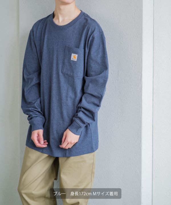 CARHARTT】長袖ポケットTシャツ