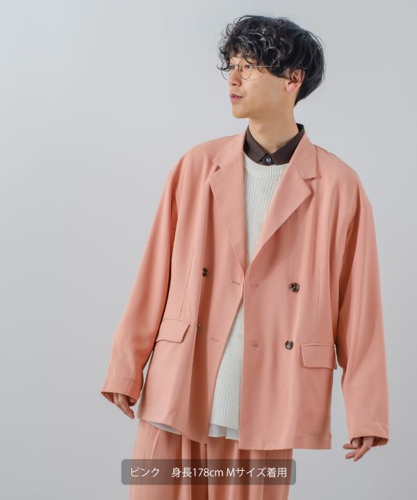 ナチュラルストレッチWブレストビッグJKT