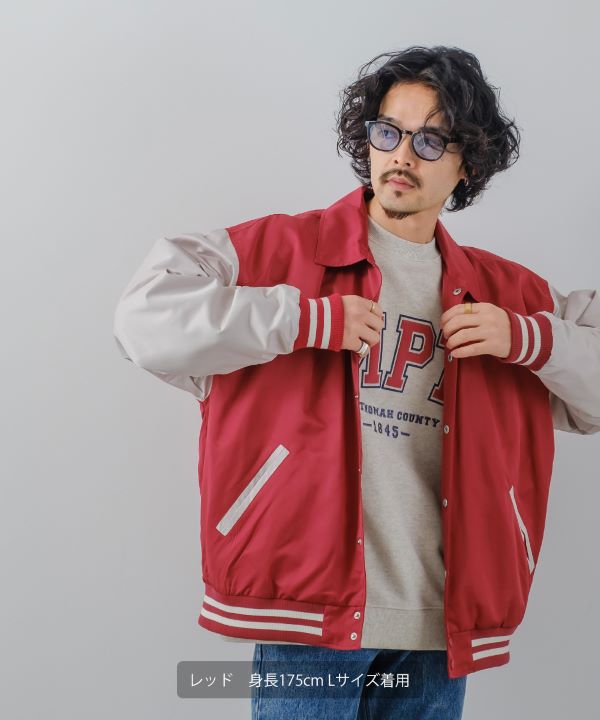 yellowBucks サテンスタジャン 緑 Lサイズ yellowBucks サテンスタジャン 緑 Lサイズ yellowBucks サテン