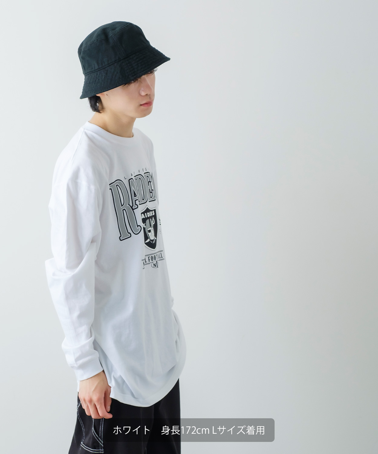 NFL】別注 長袖ラスベガス・レイダースプリントTシャツ