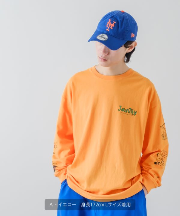 袖プリントTシャツ