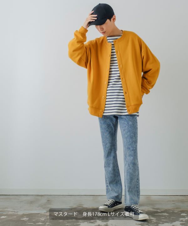 AMBIDEX Store ピケスウェットカーディガン(F カーキ): yuni