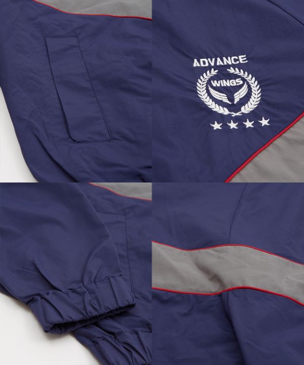 ナイロンミリタリーブルゾン RUUBON】 military drawstring blouson / ミリタリードロー