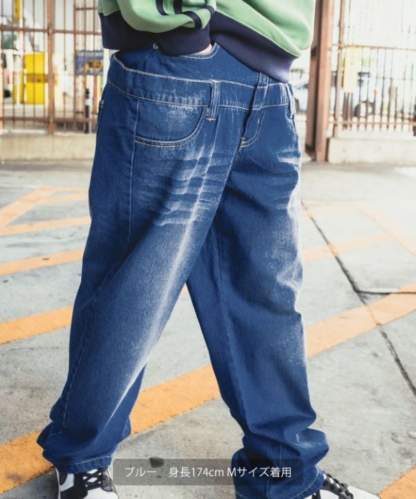 スターチーム　ダブルニー　ジーンズ　　ストリート　バギーデニム STARTEAM DOUBLE KNEE JEANS🌟 AVAILABLE NOW IN STORE & ONLINE