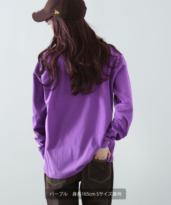 GERRY】長袖ワンポイントロゴ刺繍Tシャツ
