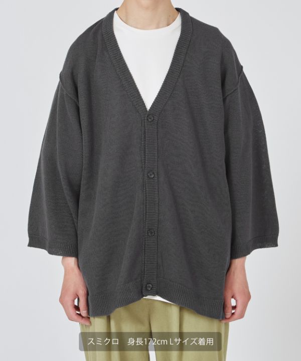 SHISHIKUI MANYBOTAN D.GRAY.Mグレーカーディガン新品 MANY BOTAN / D.GRAY.M – SHISHIKUI