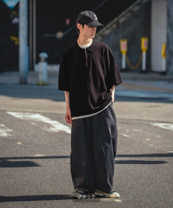 アルカルザ ワークジャケット チェーンステッチ フェルトワッペン風