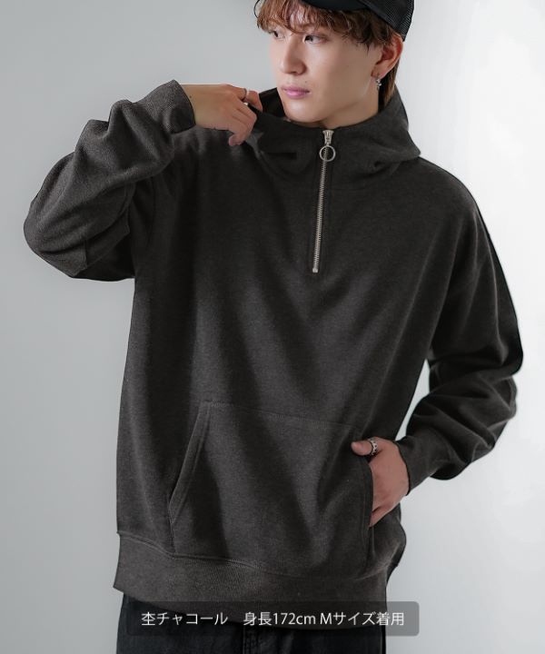 かみこ　GAPハーフジップブラック　カーハート裏地なしブラウン　セット carhartt カーハート ハーフジップ アメリカンスクリプト