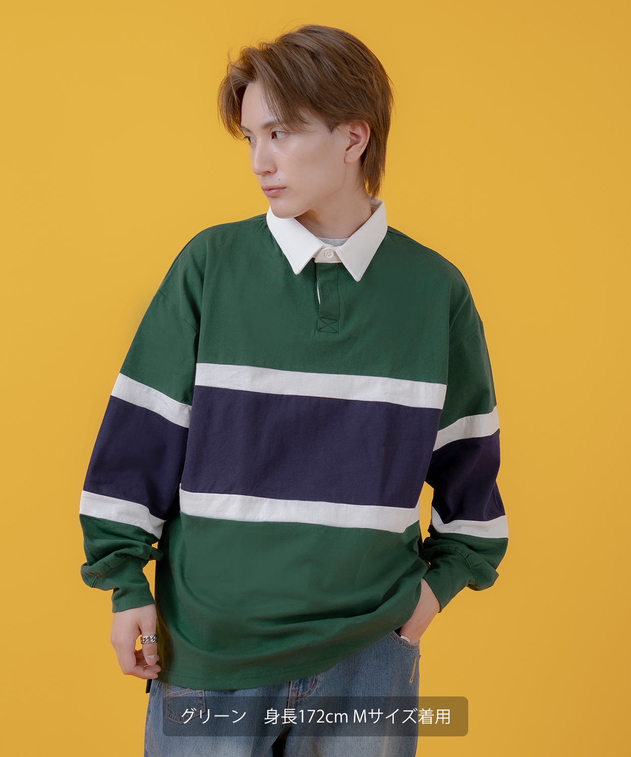 【値下げ】GENERAL RESEARCH '98 長袖ポロシャツ ラガーシャツ 値下げ】GENERAL RESEARCH '98 長袖ポロシャツ ラガーシャツ