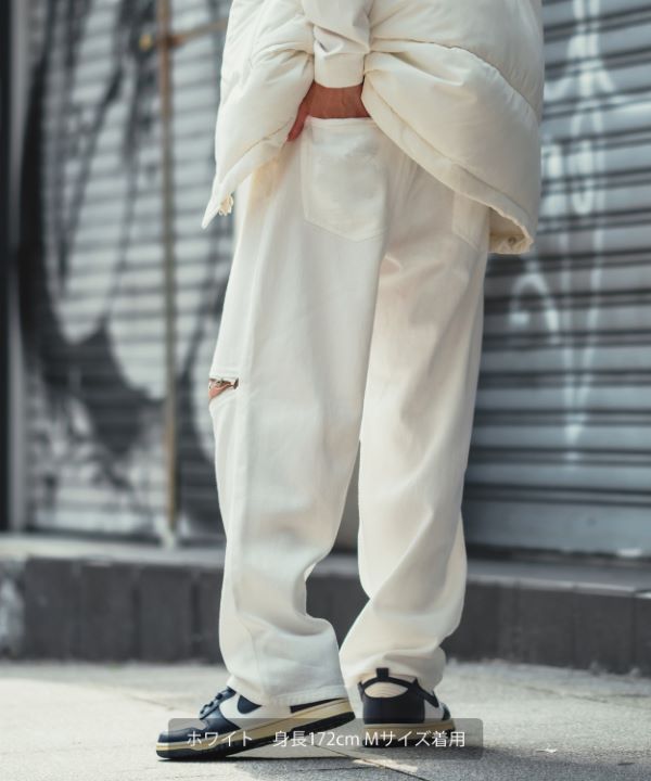 【ＳＵＲＴ】　 ホワイト　バギーパンツ ② SURT バギーデニム