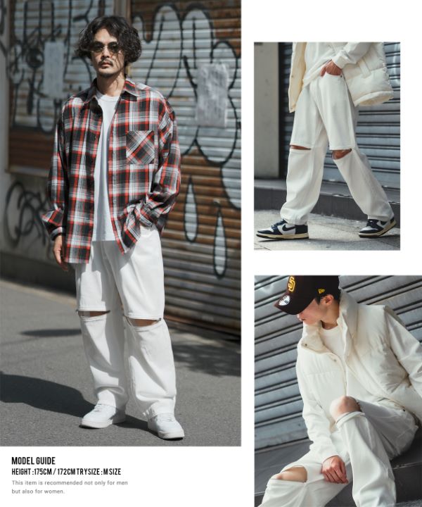 JACKPOT MARKET バギーパンツ　XL　試着のみ JACKPOT MARKET バギーパンツ XL 試着のみ