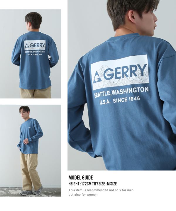 GERRY】別注MTボックスロゴ長袖Tシャツ