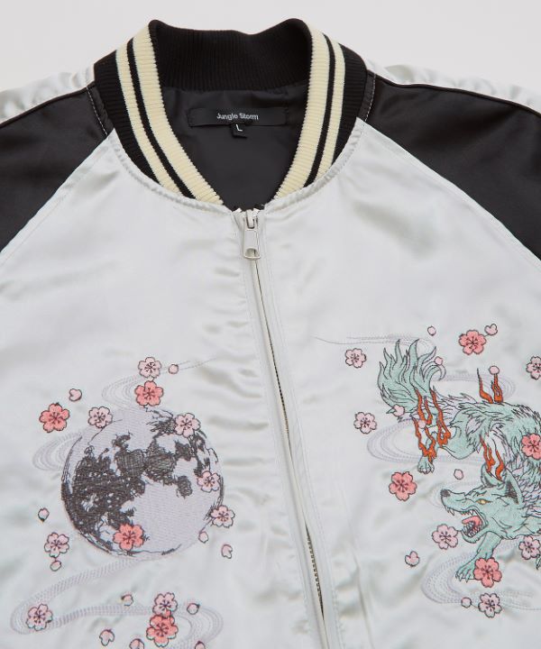 D&G Junior サテン 刺しゅう スカジャン XL
