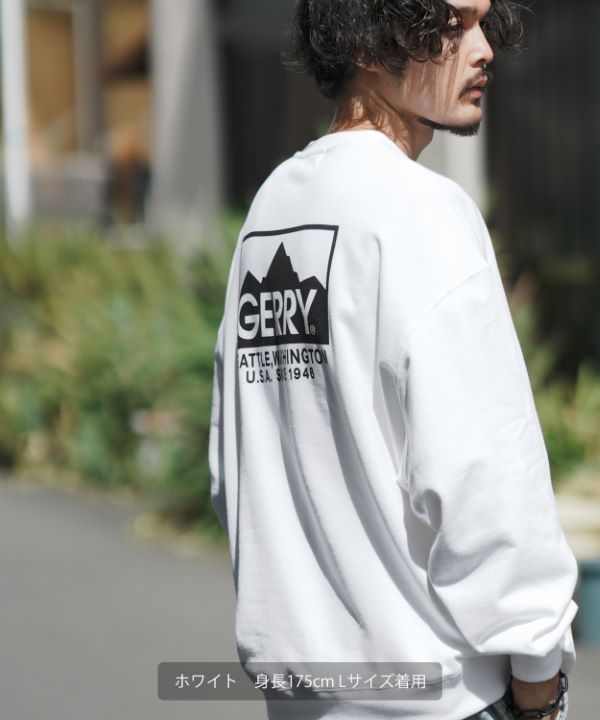 GERRY】別注ボックスロゴ裏毛トレーナー