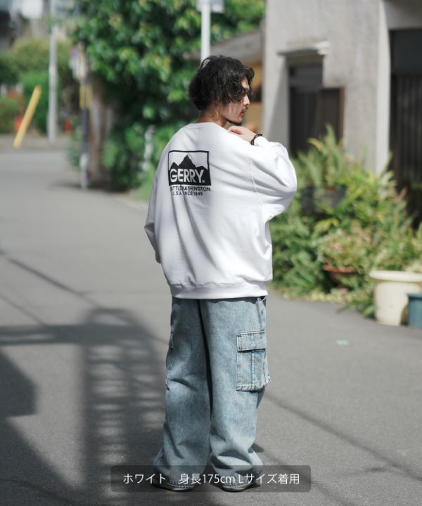 GERRY】別注ボックスロゴ裏毛トレーナー