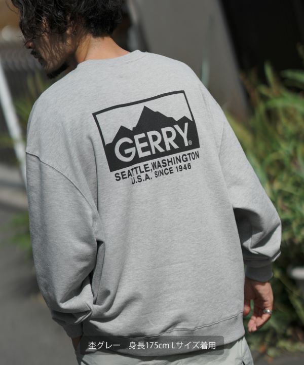 GERRY】別注ボックスロゴ裏毛トレーナー