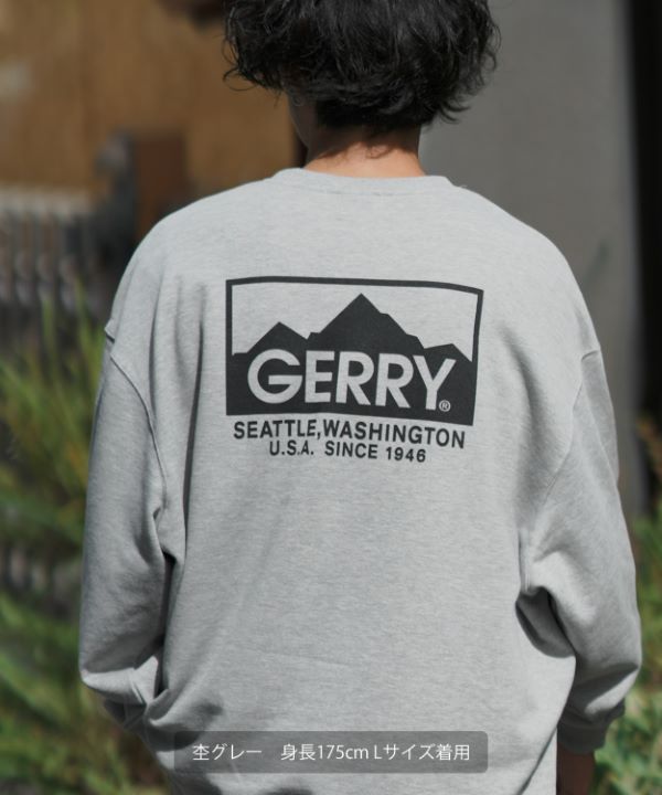 GERRY】別注ボックスロゴ裏毛トレーナー