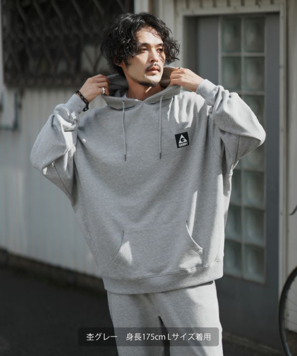 GERRY】別注ボックスロゴ裏毛プルパーカー